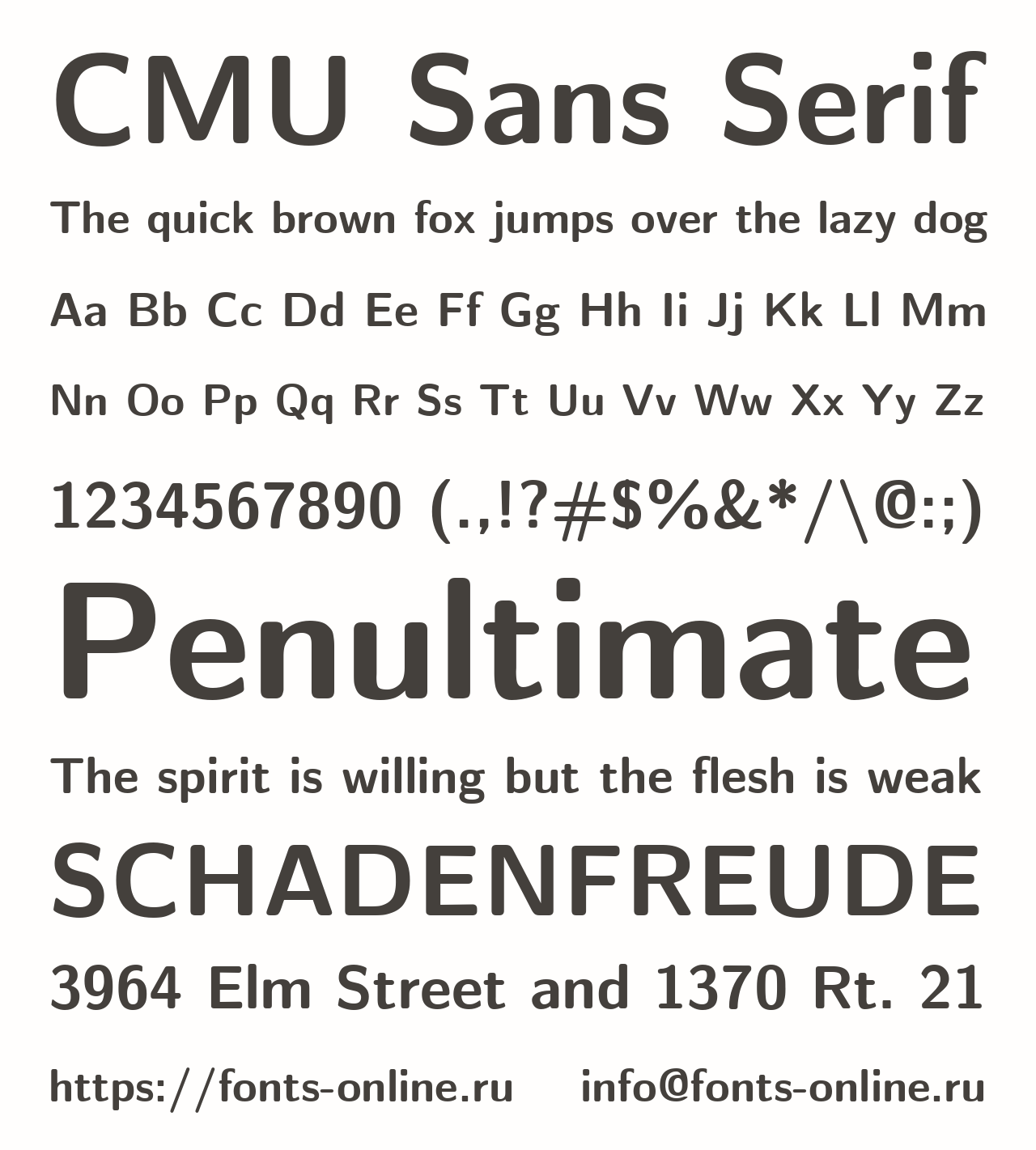 CMU Sans Serif Free Font Download